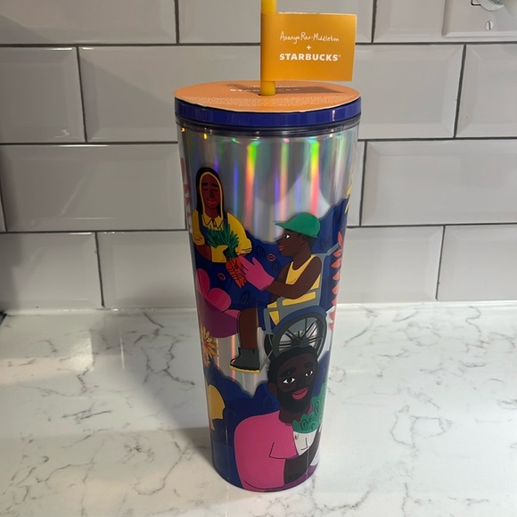 Starbucks | New Ananya Rao-Middleton 24oz cold cup Collaboration 2024 - Picture 1 of 8